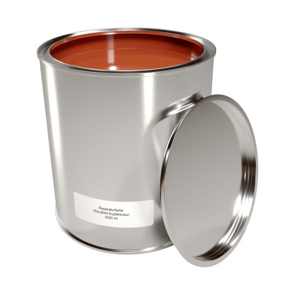 Reparaturfarbe, a´ 3,00 ltr. RAL 8004-kupferbraun // Farbe 75-ziegelrot