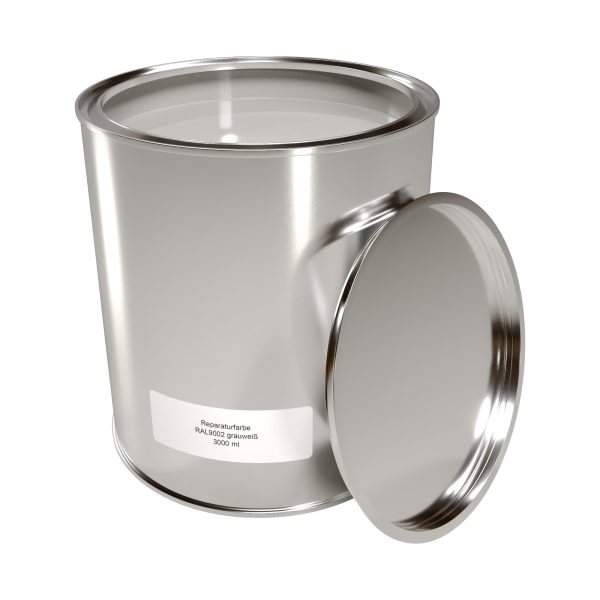 Reparaturfarbe, a´ 3,0 ltr. RAL 9002 grauweiß