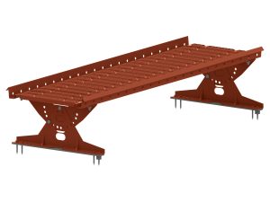 ORIMA-Laufsteg kplt., L=1210 mm incl. 2 Befestiger + Schrauben, 75-ziegelrot