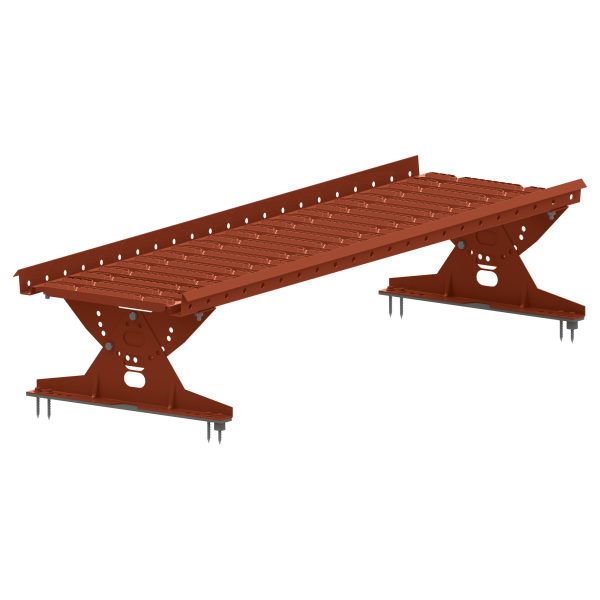 ORIMA-Laufsteg kplt., L=1210 mm incl. 2 Befestiger + Schrauben, 75-ziegelrot