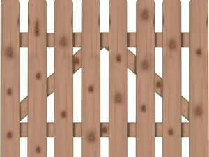 Frieslandzaun Fichte Hellbraun Pforte 100 x 80 cm, gerade VE = 005