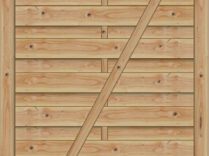 Monegro natur Dichtzauntür 100 x 180/161 cm VE = 006