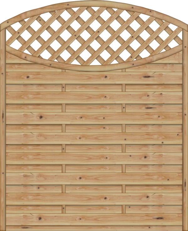 Monegro natur Dichtzaun m. Rankgitter 150 x 180/161 cm VE = 012