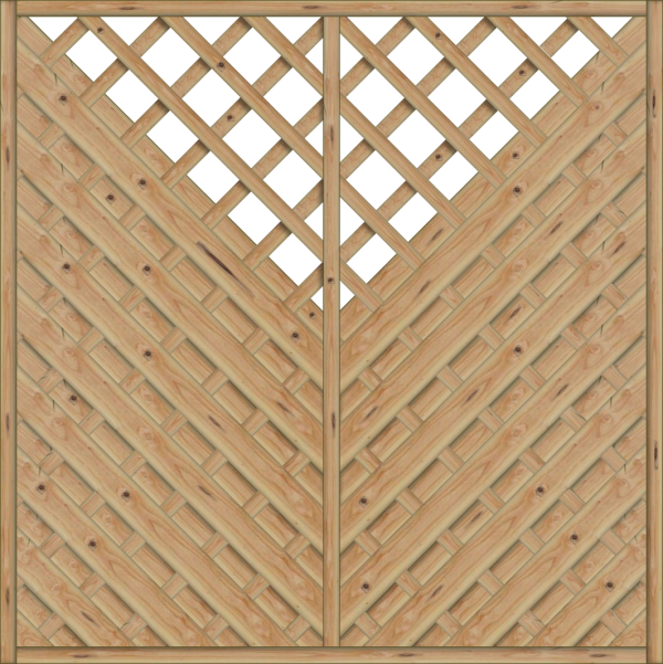 Saragossa Dichtzaun mit Ausschnitt natur 180x180 cm VE = 012