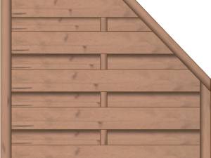 Madras Dichtzaun Fichte Hellbraun 90x180/90 cm VE = 006