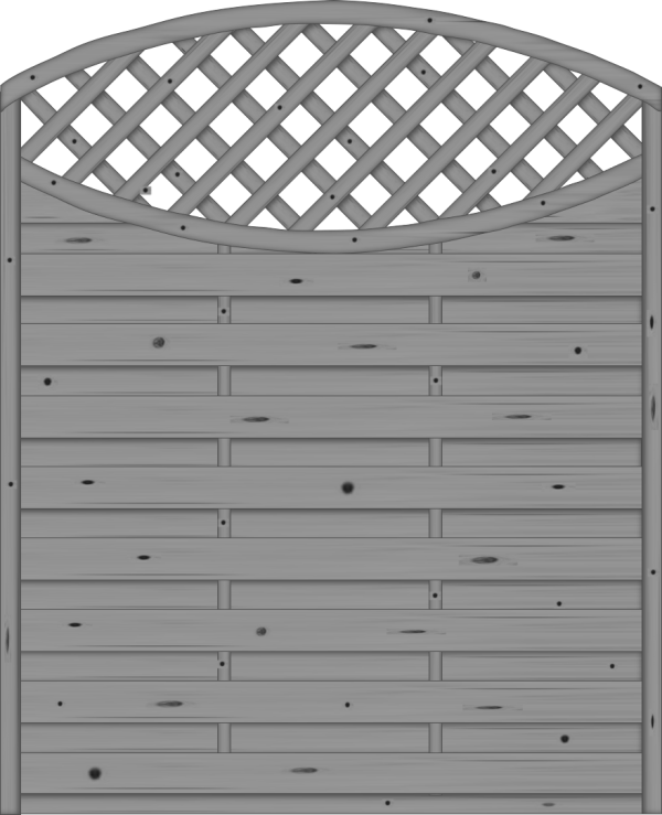Monegro Dichtzaun Fichte Basaltgrau 150x180/161 cm, mit Rankgitter VE = 012
