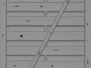 Monegro Dichtzauntür Fichte Basaltgrau 100x180/161 cm VE = 006