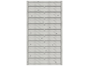 Madras Dichtzaun Fichte Grau 100x180 cm VE = 006