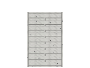 Madras Dichtzaun Fichte Grau 100x150 cm VE = 006