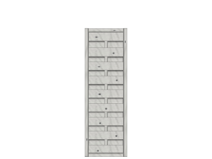 Madras Dichtzaun Fichte Grau 50x150 cm VE = 006