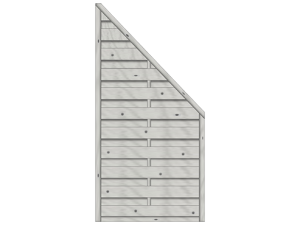 Madras Dichtzaun Fichte Grau 90x180/90 cm VE = 006