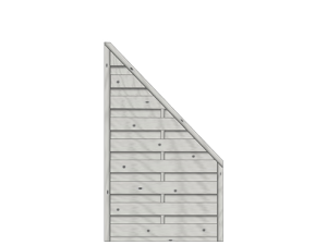 Madras Dichtzaun Fichte Grau 90x150/60 cm VE = 006