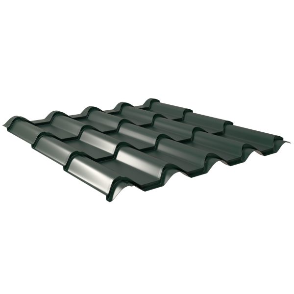 Typ Europa, RAL 6005-moosgrün aus Aluminium D=0,70 mm, 25µm Polyester