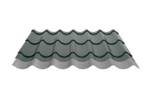 Typ 2/1060LK, RAL 6005-moosgrün Aluminium D=0,70 mm, 25µm Polyester
