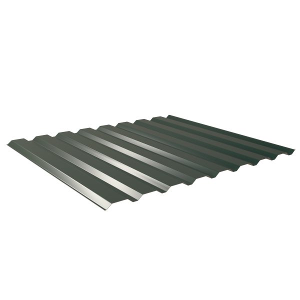 W-20/1100LA, RAL 6005-moosgrün Aluminium D=0,70 mm, 25µm Polyester