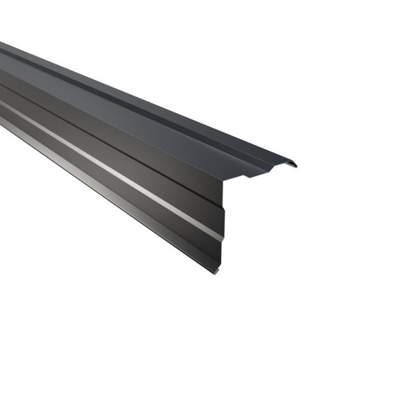 Ortgangwinkel, gesickt, 150x150 mm - 90° Aluminium= 0,70 mm, 25µm Polyester