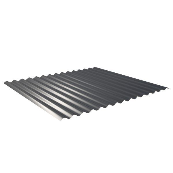 W-1/1064LA, RAL 7016-anthrazitgrau Profil 76/18-Sinus, Aluminium D=0,70 mm, 25µm Polyester