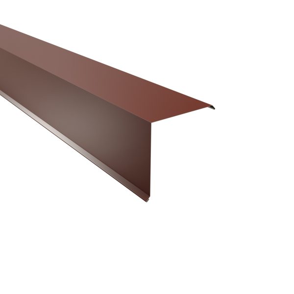 Ortgangwinkel, gesickt, 115 x115 mm Aluminium= 0,70 mm, 25µm Polyester