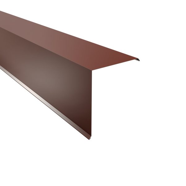 Ortgangwinkel, 115x115x2000 mm 25µm Polyester, RAL 8012-rotbraun