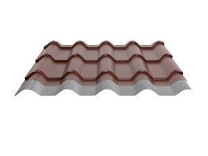 Typ Europa, RAL 8012-rotbraun aus Aluminium D=0,70 mm, 25µm Polyester