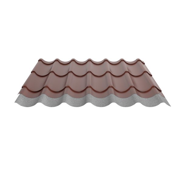 Typ 2/1060, RAL 8012 Rotbraun Aluminium D=0,70 mm, 25µm Polyester