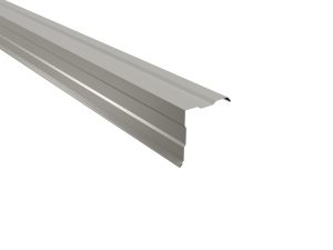 Ortgangwinkel, 115x115x2000 mm 25µm Polyester, RAL 9006-weißaluminium