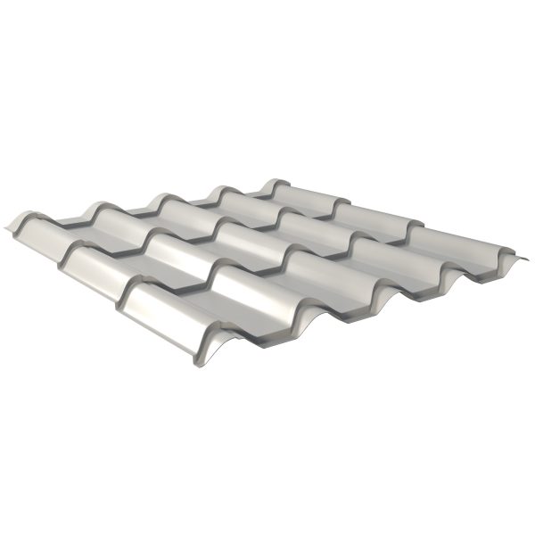 Typ Europa, RAL 9006-weißaluminium aus Aluminium D=0,70 mm, 25µm Polyester
