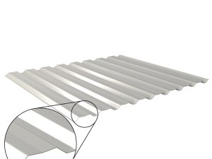 W-20/1100LAZ, RAL 9006-weißaluminium Aluminium D=0,70 mm, 25µm Polyester