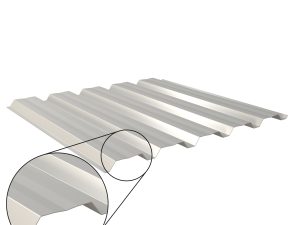 W-35/1035LAZ, RAL 9006-weißaluminium Aluminium D=0,70 mm, 25µm Polyester