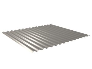 W-1/1064LK, RAL 9007-graualuminium Profil 76/18-Sinus, Aluminium D=0,70 mm, 25µm Polyester