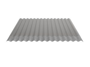 W-1/1064LR, RAL 9007-graualuminium Profil 76/18-Sinus, Aluminium D=0,70 mm, 25µm Polyester