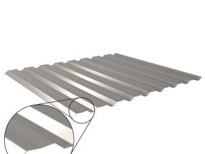 W-20/1100LAZ, RAL 9007-graualuminium Aluminium D=0,70 mm, 25µm Polyester