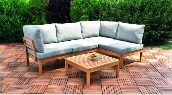 Ballina Gartenlounge, Eukalyptus Tisch, klein 72x43x31,5 cm VE = 000, FSC-zertifiziert (FSC 100%) – Bild 2