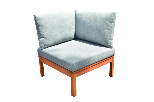 Ballina Gartenlounge, Eukalyptus Eckstuhl m. Rücken-&Armlehne 79x79x62 cm VE = 000, FSC-zertifiziert (FSC 100%) – Bild 2