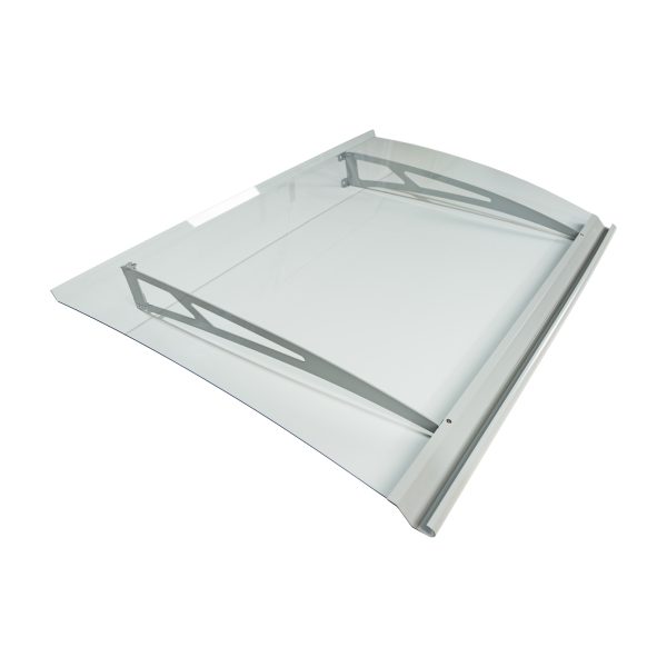 Haustürvordach - 1400 x 900mm aus Polycarbonat  | RAL 9006