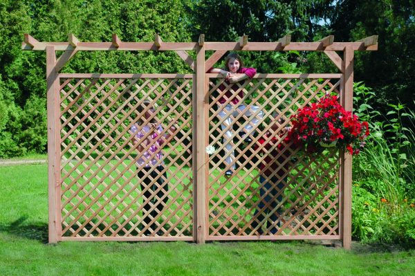 Pedro natur Rankzaun mit Spitze 50 x 200/180 cm VE = 006 – Bild 2