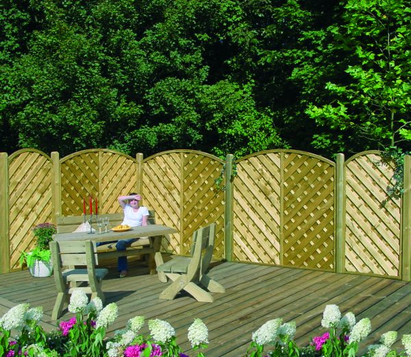 Sontegro structur Dichtzaun Ausschnitt 180 x 180/161 cm VE = 012 – Bild 2