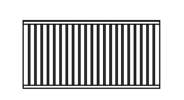 Dichtzaun Faaborg II, Lärche 90x180 cm VE = 006 – Bild 2