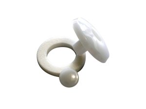 32 mm PA-Pilzbefestigung, naturfarben, 52 mm, mit PU-Dichtung