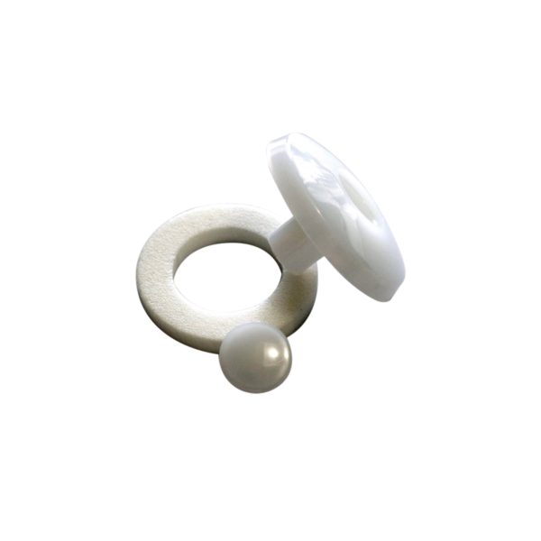 10 mm PA-Pilzbefestigung, naturfarben, 52 mm, mit PU-Dichtung