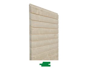 27x96 mm Fichte Rhombusprofil natur Länge 3,00 m zu 2 Stück foliert