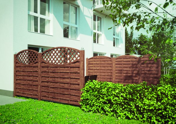 Monegro Dichtzaun Fichte Hellbraun 150 x 180/161 cm VE = 012 – Bild 2