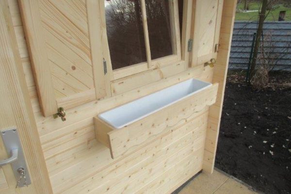 JODA Blockhaus Blumenkasten 130 cm inkl. Kunststoffeinsatz – Bild 2