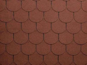 Bitumen-Premium-Dachschindeln (EN544) Biberschwanz, 3,05 m²/ Paket, rot VE = 052