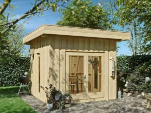 JODA Gartenhaus Greenbox 2 Holzständerbauweise 300x400 cm Lärche Boden-Deckelschalung
