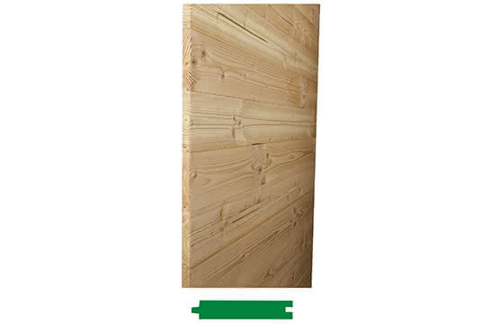 22,5X121 mm Lärche Rauspund - roh - L: 4,00 m trocken, gebündelt zu 4 Stück