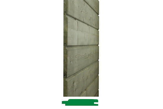 19,5X146 mm Fichte Rundkantenprofil -KDI (6 Stück / Paket)  Länge 420 m