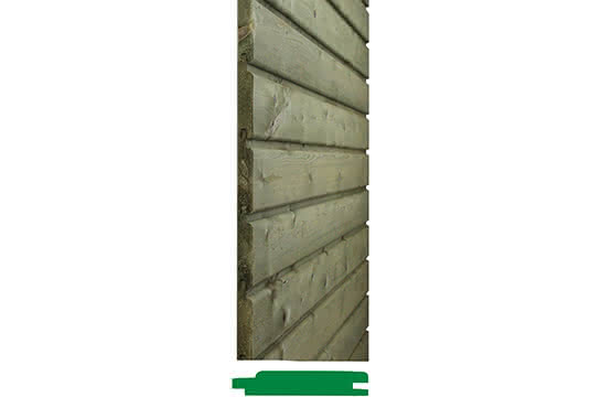 19,5X96 mm Fichte Rundkantenprofil -KDI- 10 mm Feder, 6 Stück, keine TN Länge 4,80 m