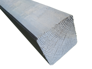 90x90mm Kreuzholzpfosten Grau 1,00 m VE = 055