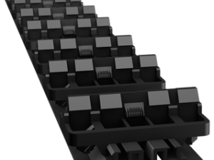 grad® UK Flat Rail 55x12 – Alu-Unterkonstruktion – schwarz lackiert – mit 35 Clips für 35 Dielen mit 52 mm Artikel-Nr.:1188